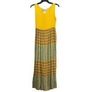 Summer tank, tiered maxi dress, size M